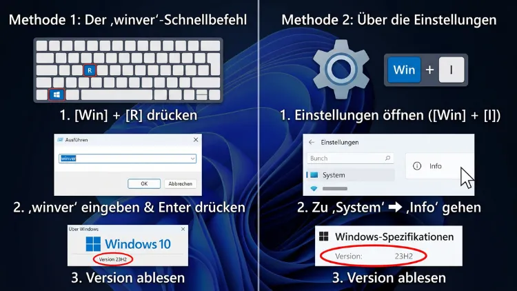 Windows 11/10: Versionsnummer herausfinden – Anleitung
