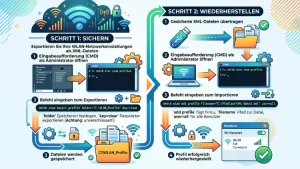 Windows 11/10: WLAN-Profile sichern & wiederherstellen