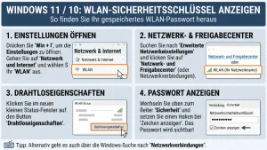Windows 11/10: WLAN-Sicherheitsschlüssel anzeigen – so geht’s