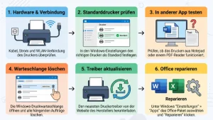Word, Excel oder andere Apps: Druckprobleme beheben – so geht’s
