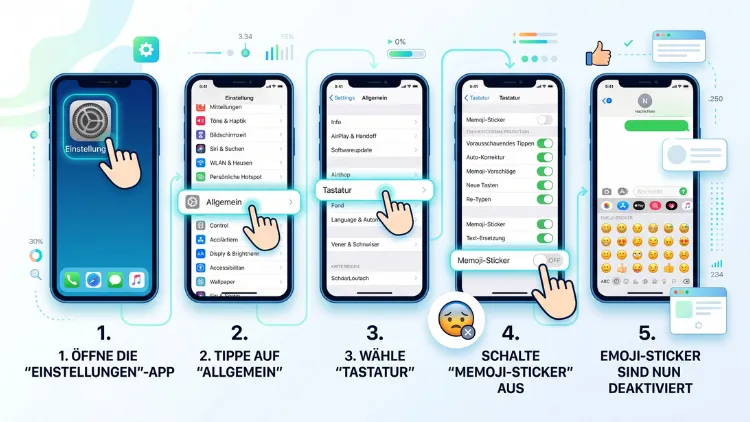 iPhone: Emoji-Sticker deaktivieren – so geht’s